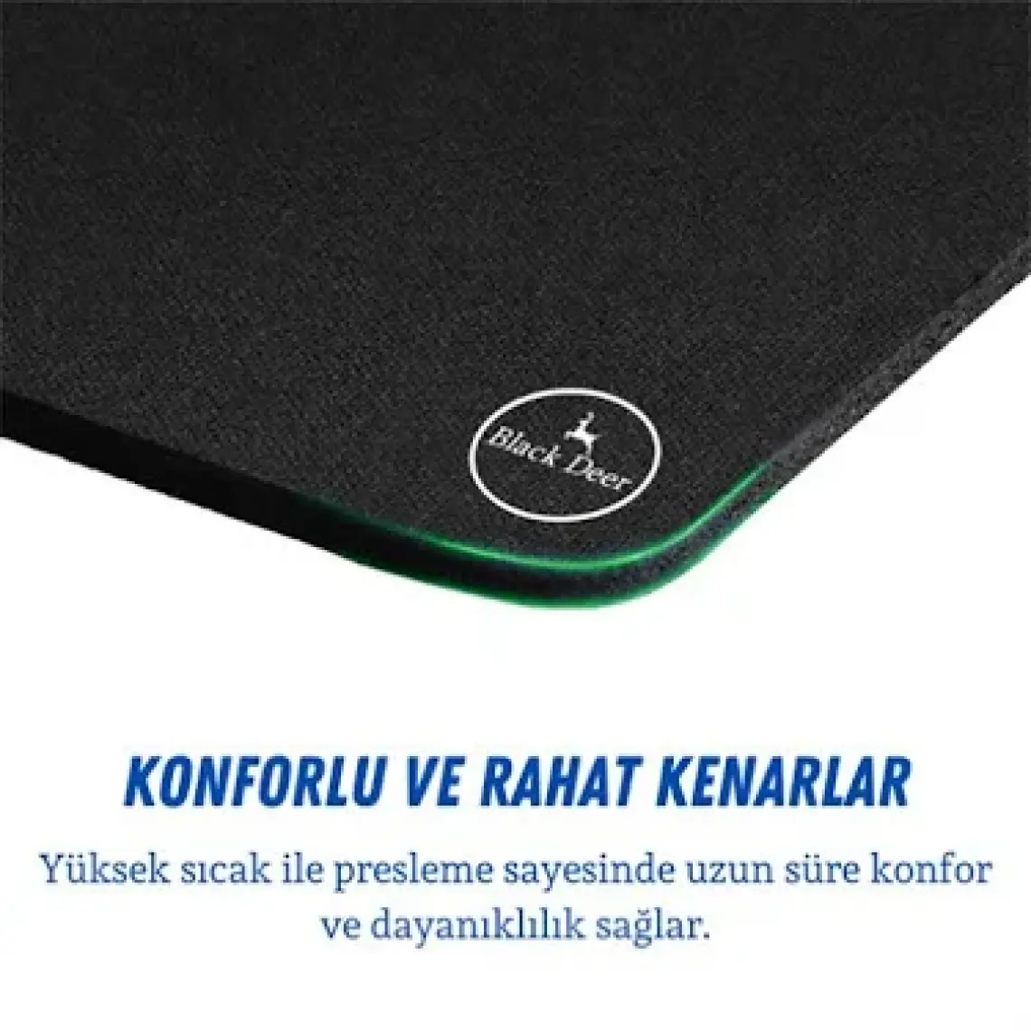 Black Deer Siyah 90X40 Large Boy Professional Gaming Ofis Mouse Pad Kaydırmaz Mouse Pad