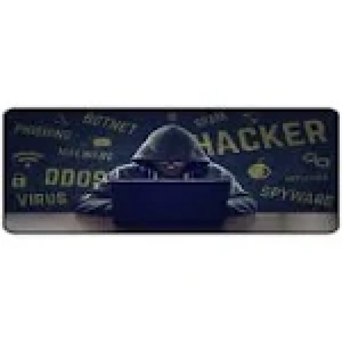 SGE TEKNOLOJİ 70 x 30 cm Hacker 1 Dikişli Kaydırmaz Taban Oyuncu Mouse Pad