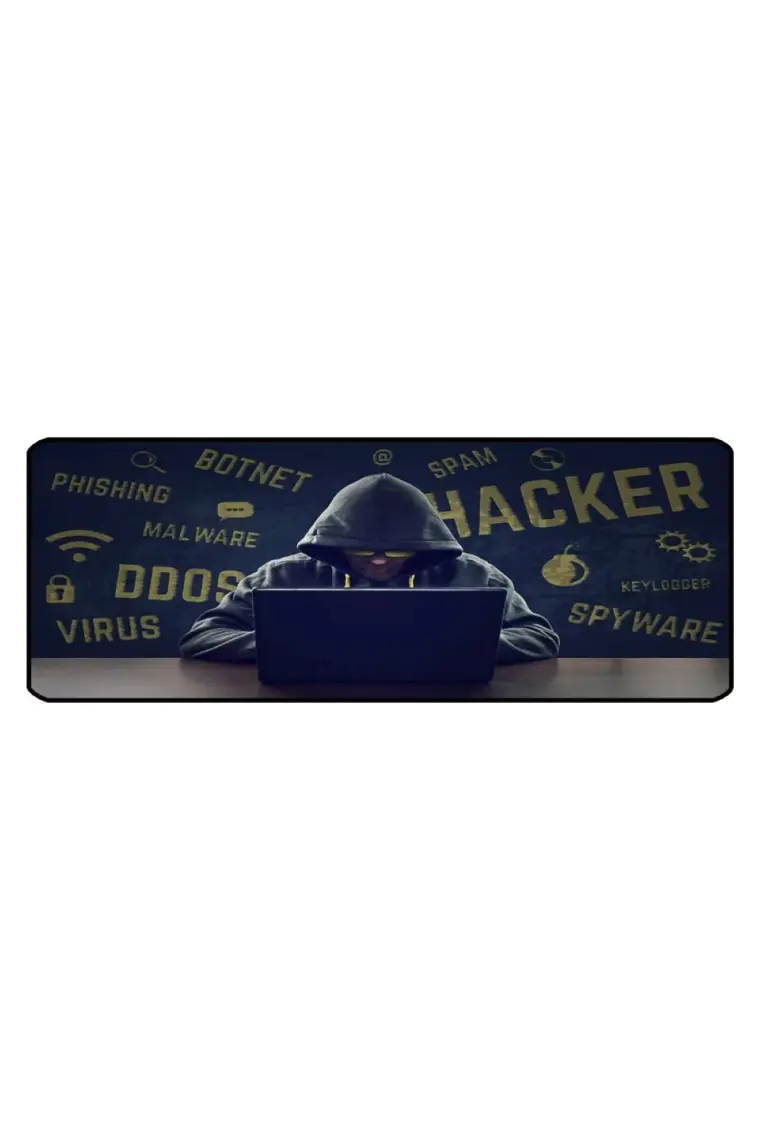 SGE TEKNOLOJİ 70 x 30 cm Hacker 1 Dikişli Kaydırmaz Taban Oyuncu Mouse Pad