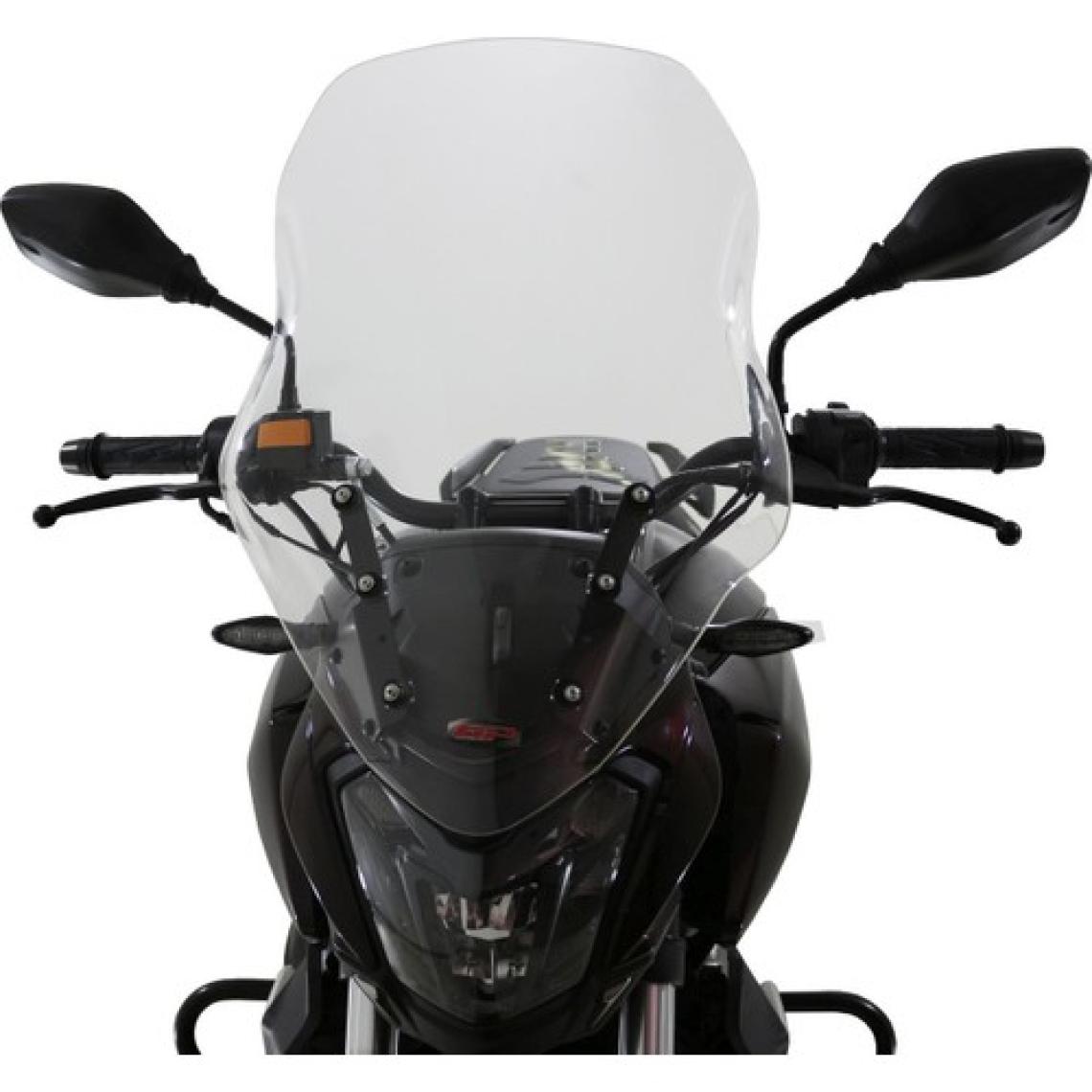 GP Kompozit Bajaj Dominar 250 / 400 2017-2024 Uyumlu Ön Tur Camı Füme 59 cm