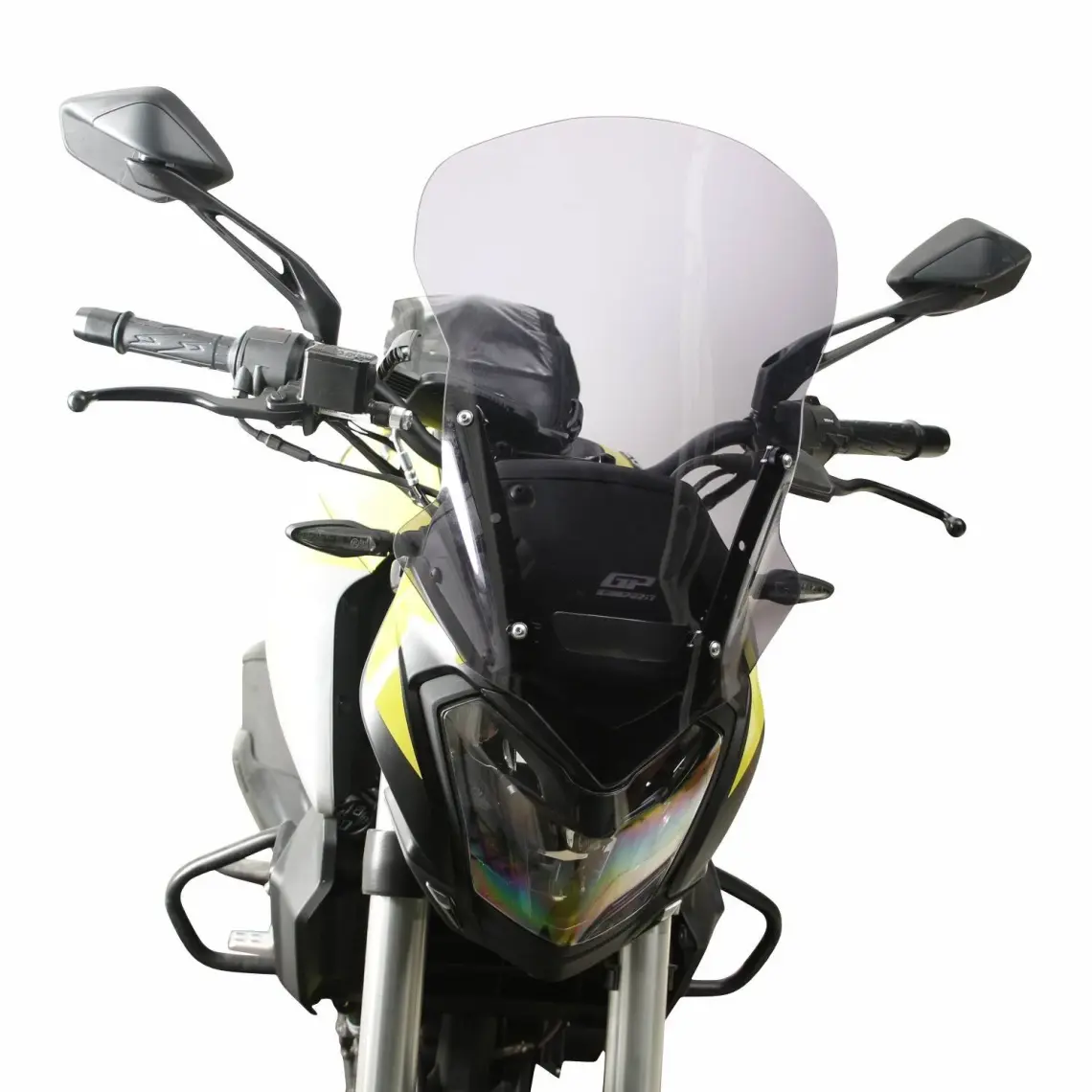 GP Kompozit Bajaj Dominar 250 / 400 2017-2024 Uyumlu Ön Cam Siyah 48 cm