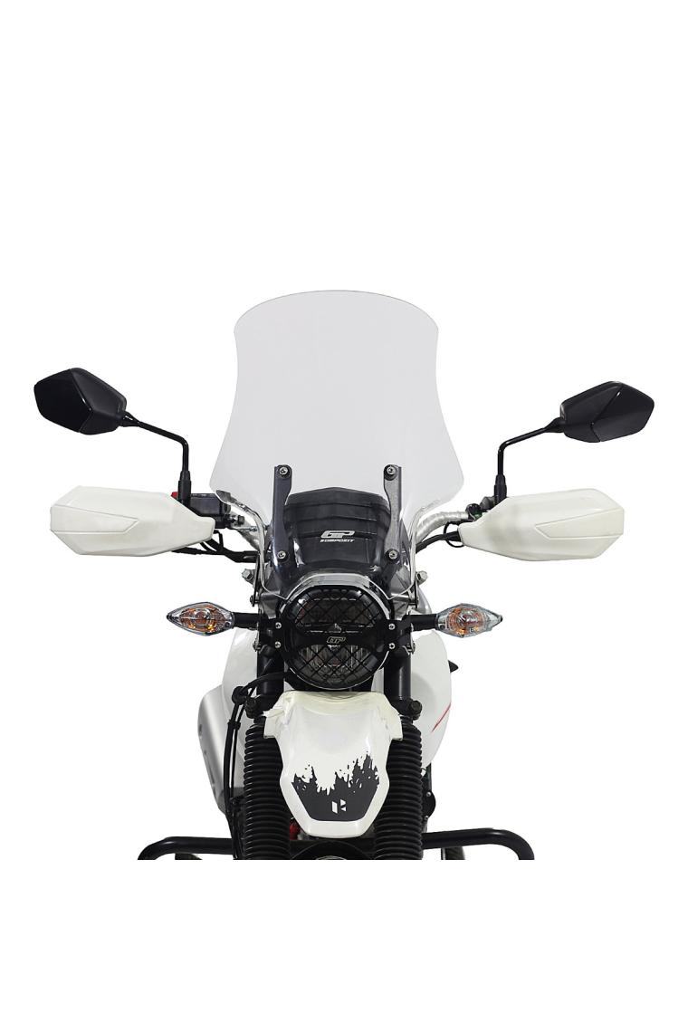 GP Kompozit Hero X-Pulse 200 2020-2024 Uyumlu Tur Camı Şeffaf 49 cm