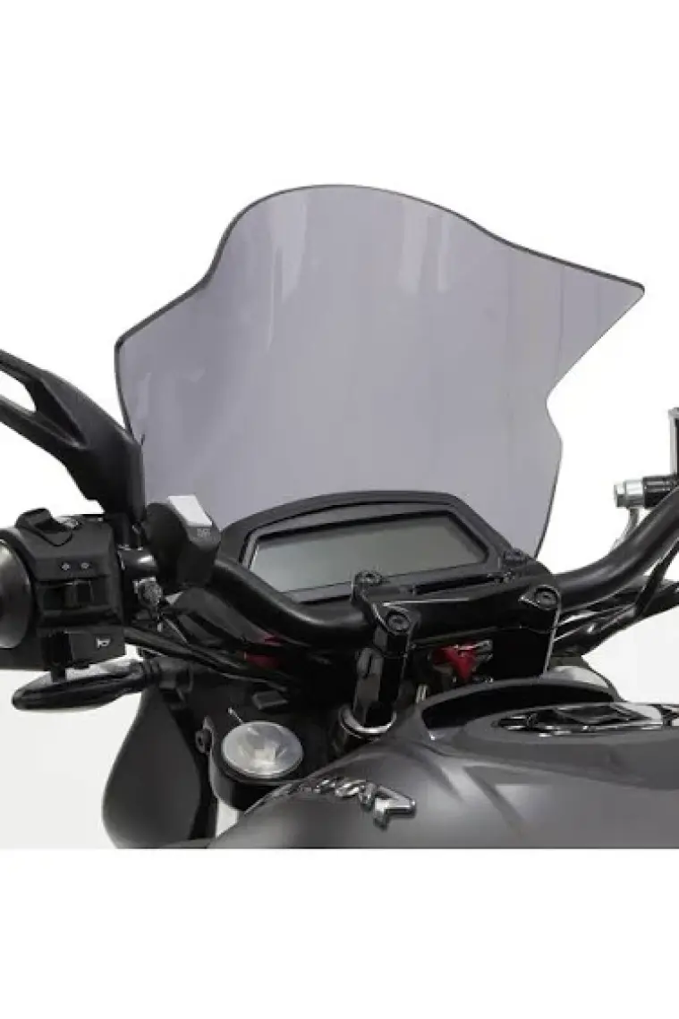 GP Kompozit Bajaj Dominar 250 / 400 2017-2024 Uyumlu Kısa Ön Cam Siyah 37 cm