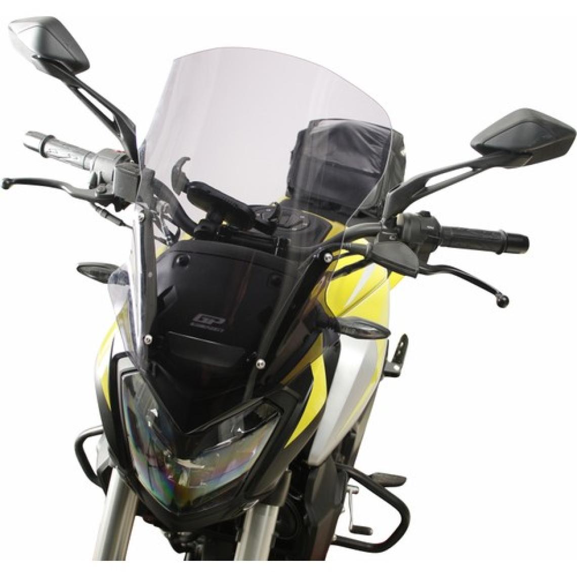 GP Kompozit Bajaj Dominar 250 / 400 2017-2024 Uyumlu Ön Cam Füme 48 cm