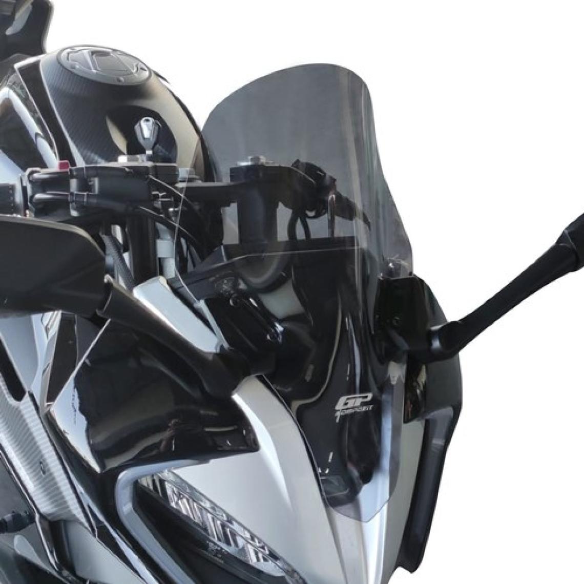 GP Kompozit CF Moto 250 SR 2020-2024 Uyumlu Ön Cam Siyah 42 cm
