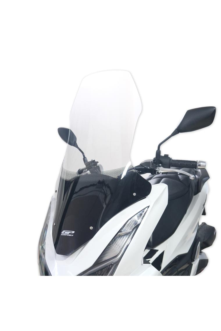 GP Kompozit Honda PCX 125 2021-2024 Uyumlu Ön Tur Camı Şeffaf 79 cm