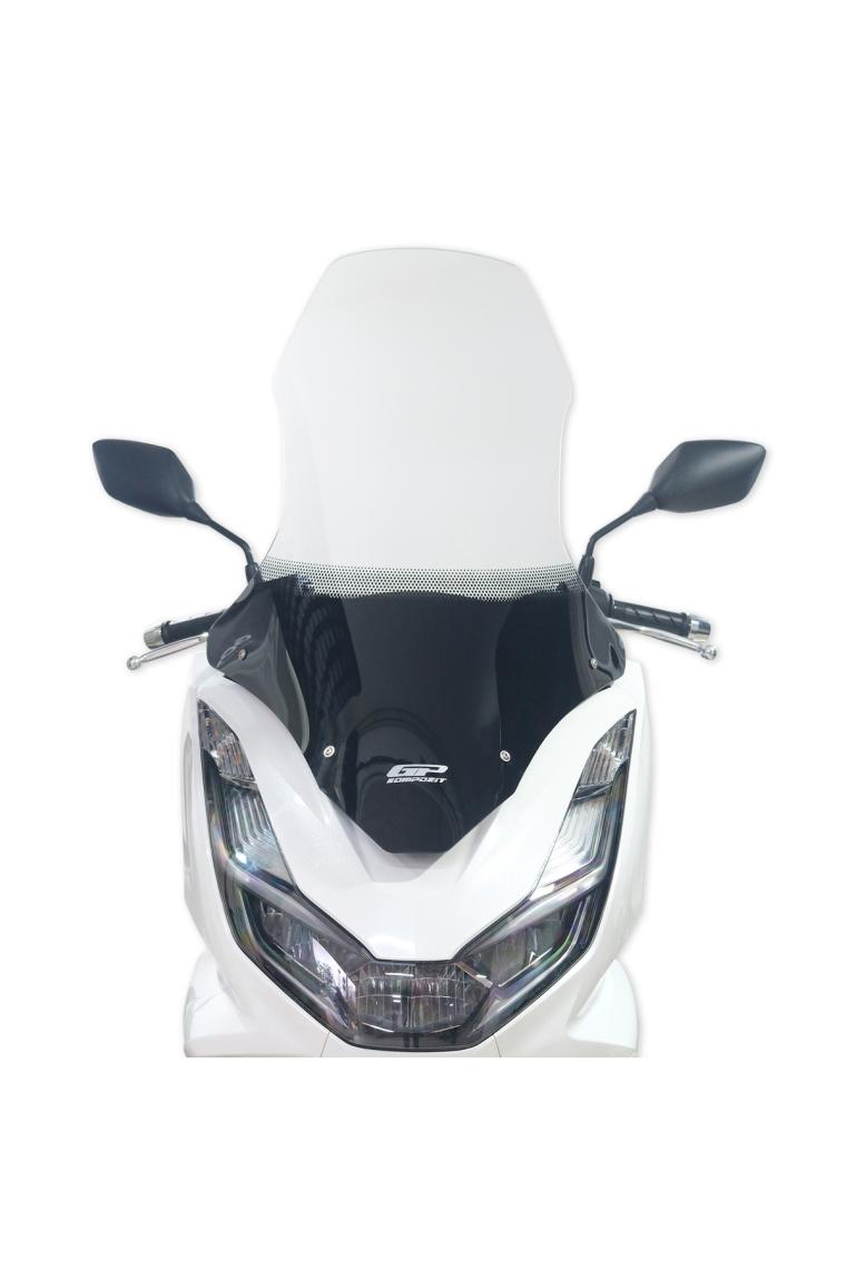 GP Kompozit Honda PCX 125 2021-2024 Uyumlu Ön Tur Camı Şeffaf 79 cm