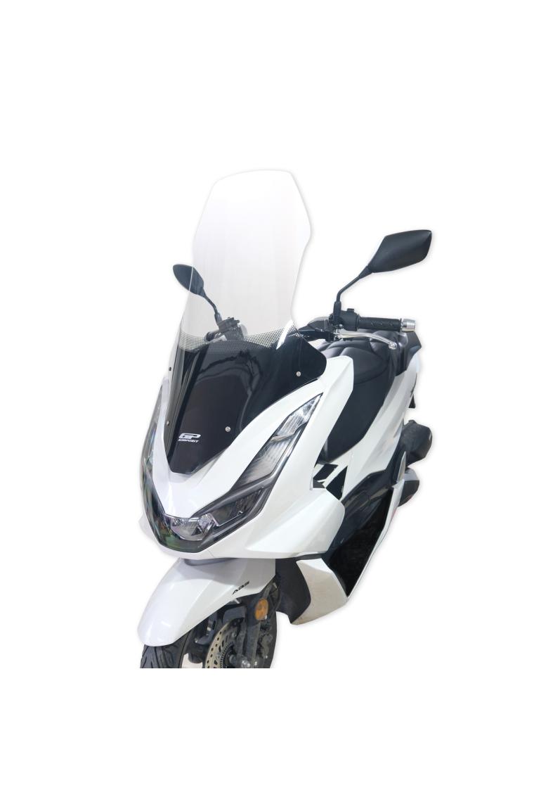 GP Kompozit Honda PCX 125 2021-2024 Uyumlu Ön Tur Camı Şeffaf 79 cm
