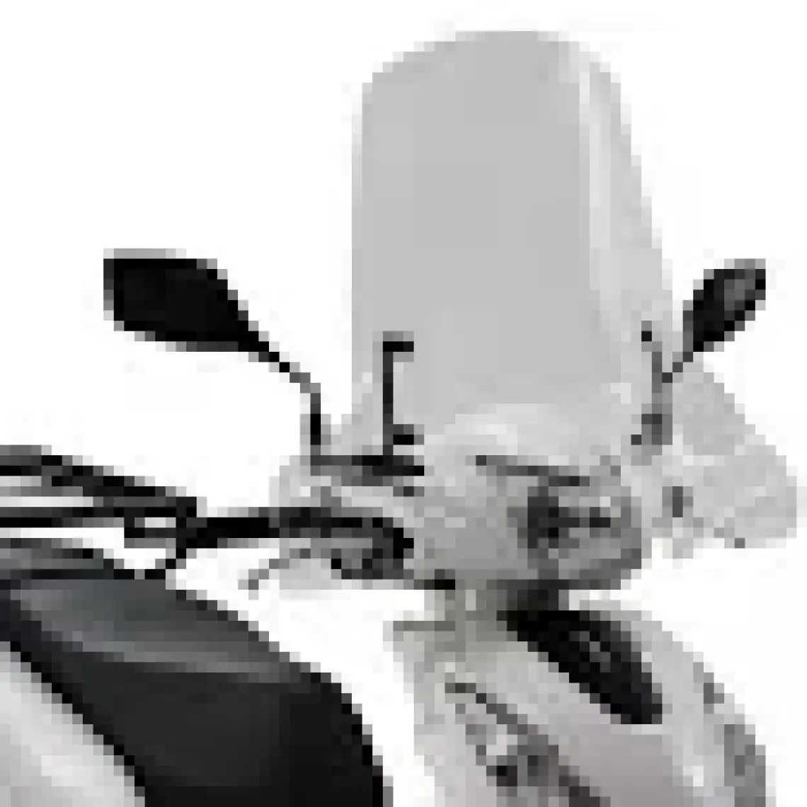 GP Kompozit Honda Dio 2021-2024 Uyumlu Ön Cam Füme 58 cm