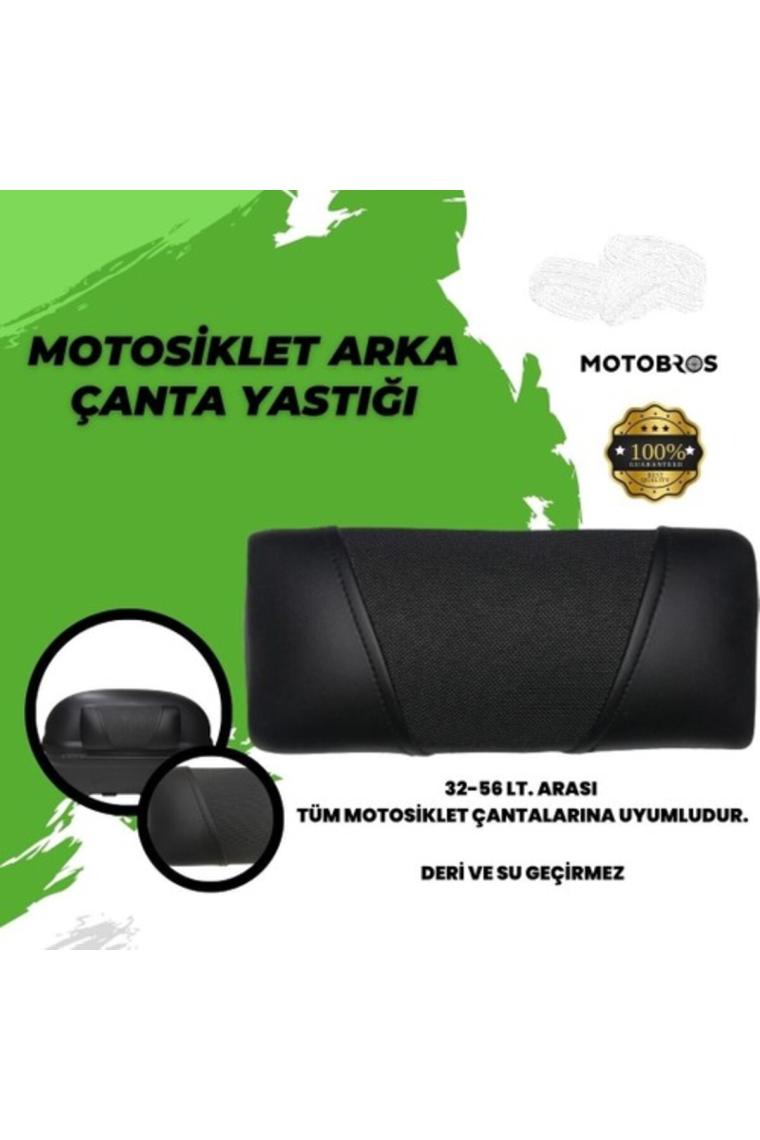 Bike Sky Motosiklet Çanta Sırt Dayama Siyah Deri (Universal) Ultra Konfor