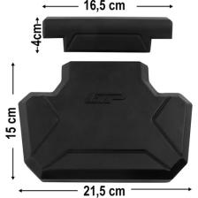 GP Kompozit Universal 21X20cm Alüminyum Çanta Pedi Siyah
