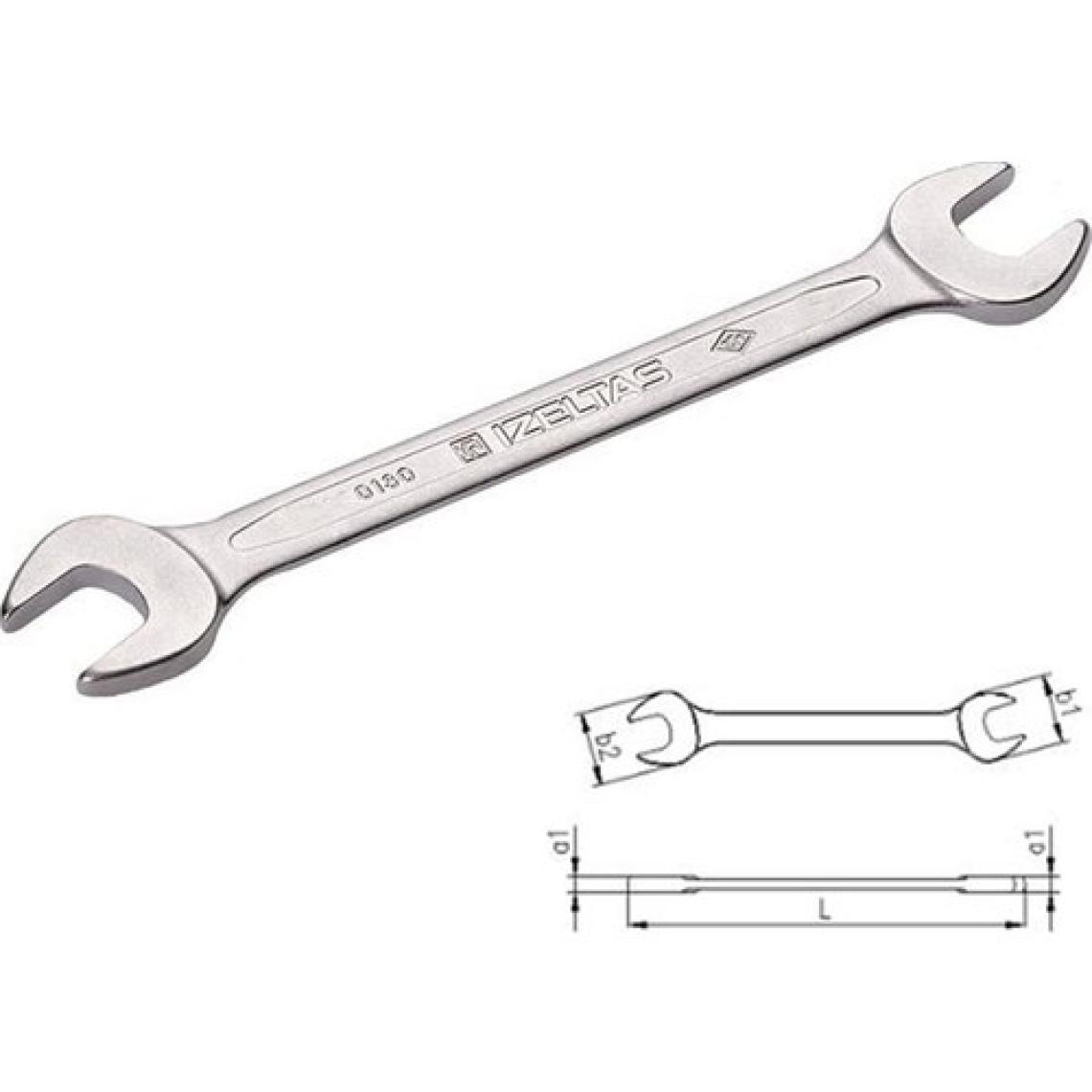İzeltaş İki Ağız Anahtar Uzun Boy 22X24 Mm