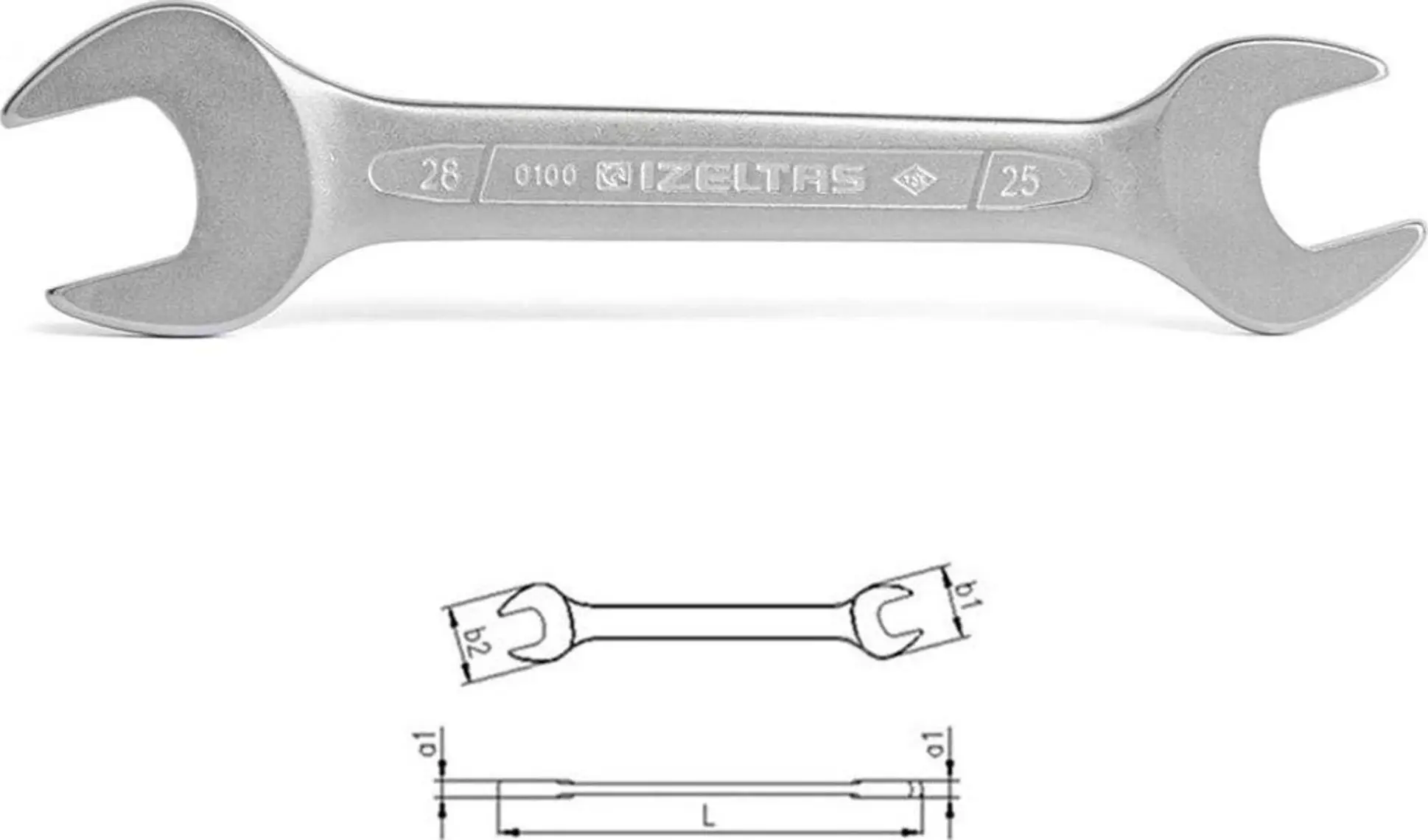 İzeltaş İki Ağız Anahtar Kısa Boy 10X12 Mm
