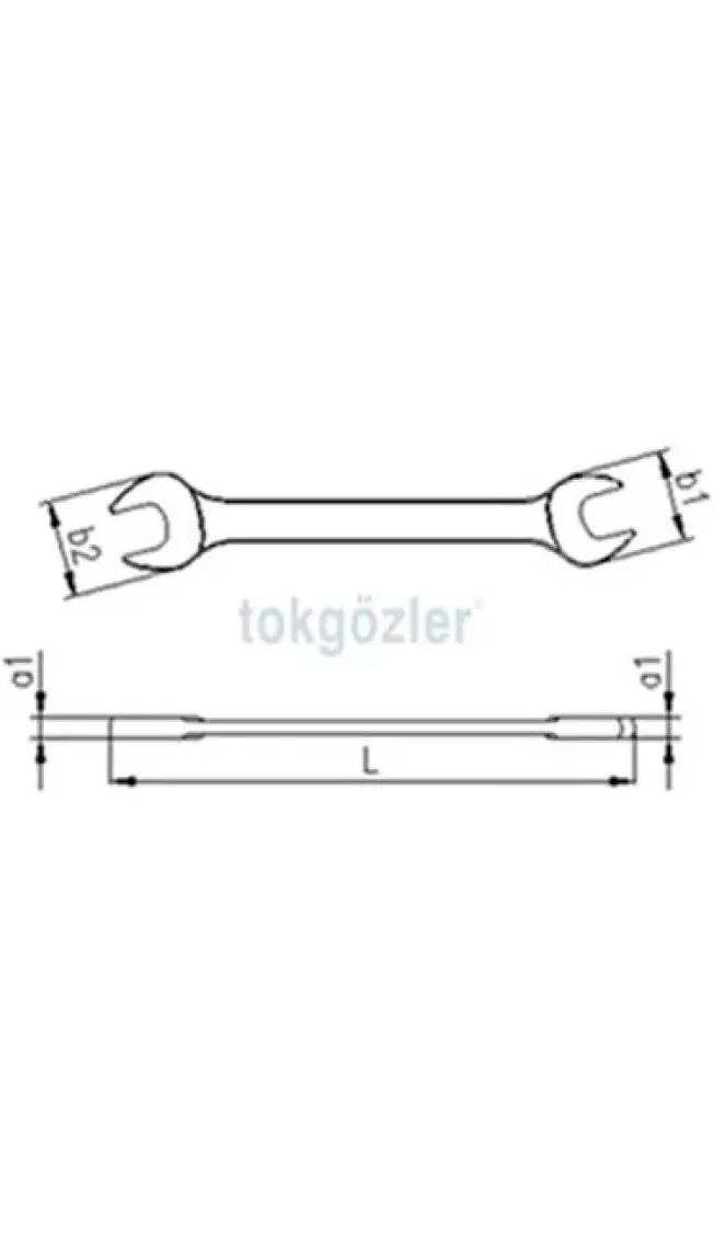 İzeltaş İki Ağız Anahtar Kısa Boy 8X10 Mm