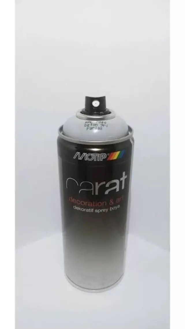 Motip Carat Parlak Beton Gri Sprey Boya - 400 ml RAL7040