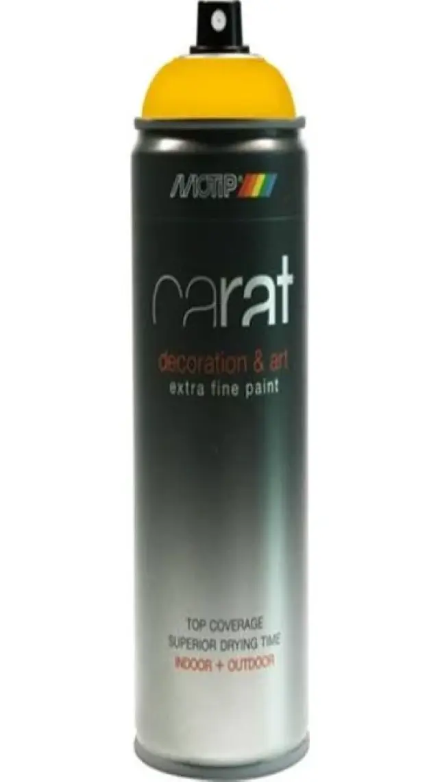 Motip Carat Ral 9005 Parlak Siyah Akrilik Boya 400 Ml Germany