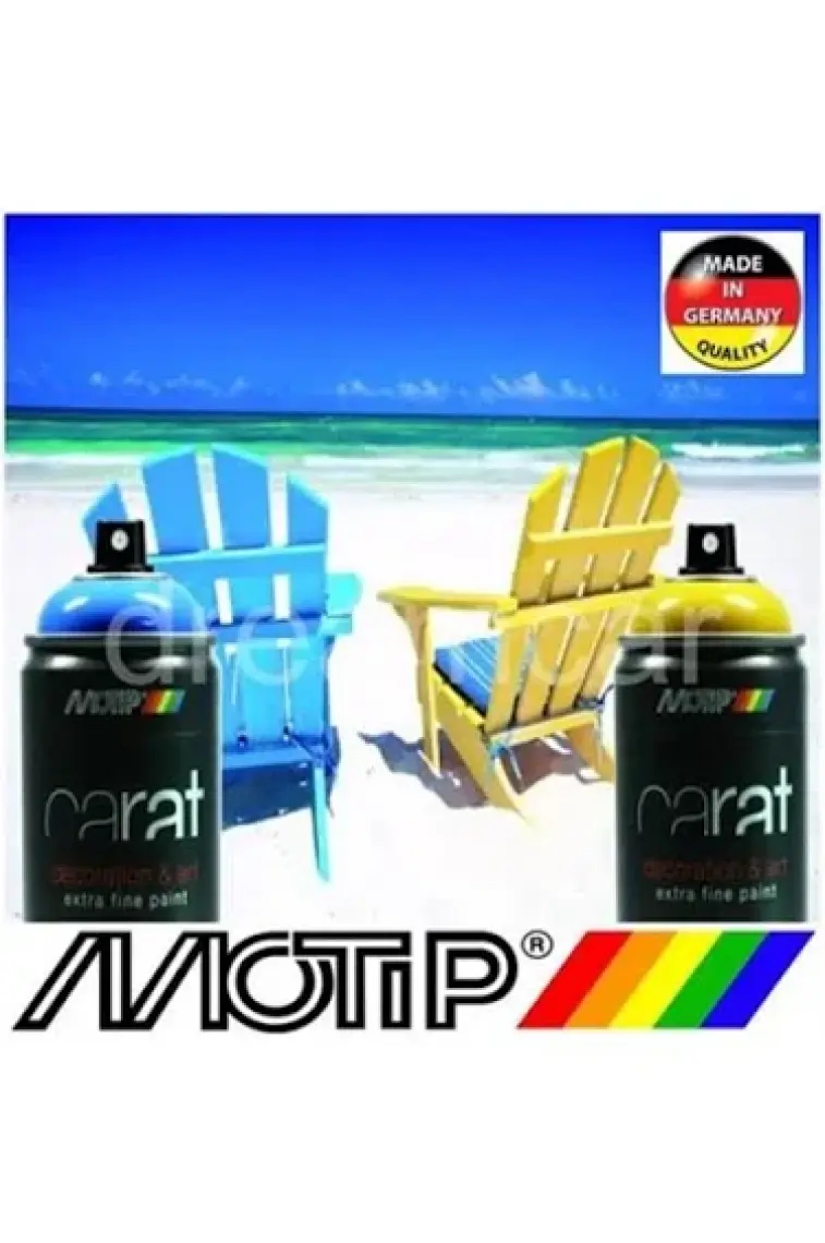 Motip Carat Ral 9005 Parlak Siyah Akrilik Boya 400 Ml Germany