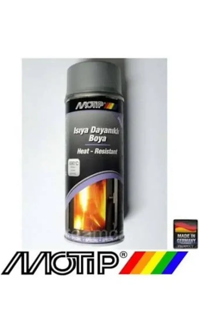 Motip 690°C Isıya Dayanıklı Gümüş Boya 400 Ml. Made in Germany
