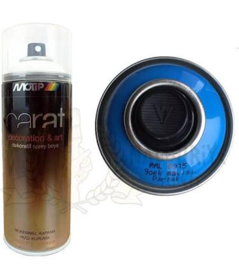 Motip Carat Ral 5015 Sprey Boya 400ml - Parlak Gök Mavisi