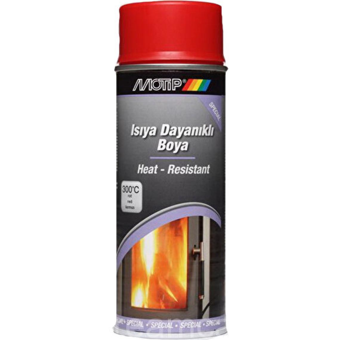 Motip 300°C Isıya Dayanıklı Kırmızı Boya 400 Ml. Made in Germany