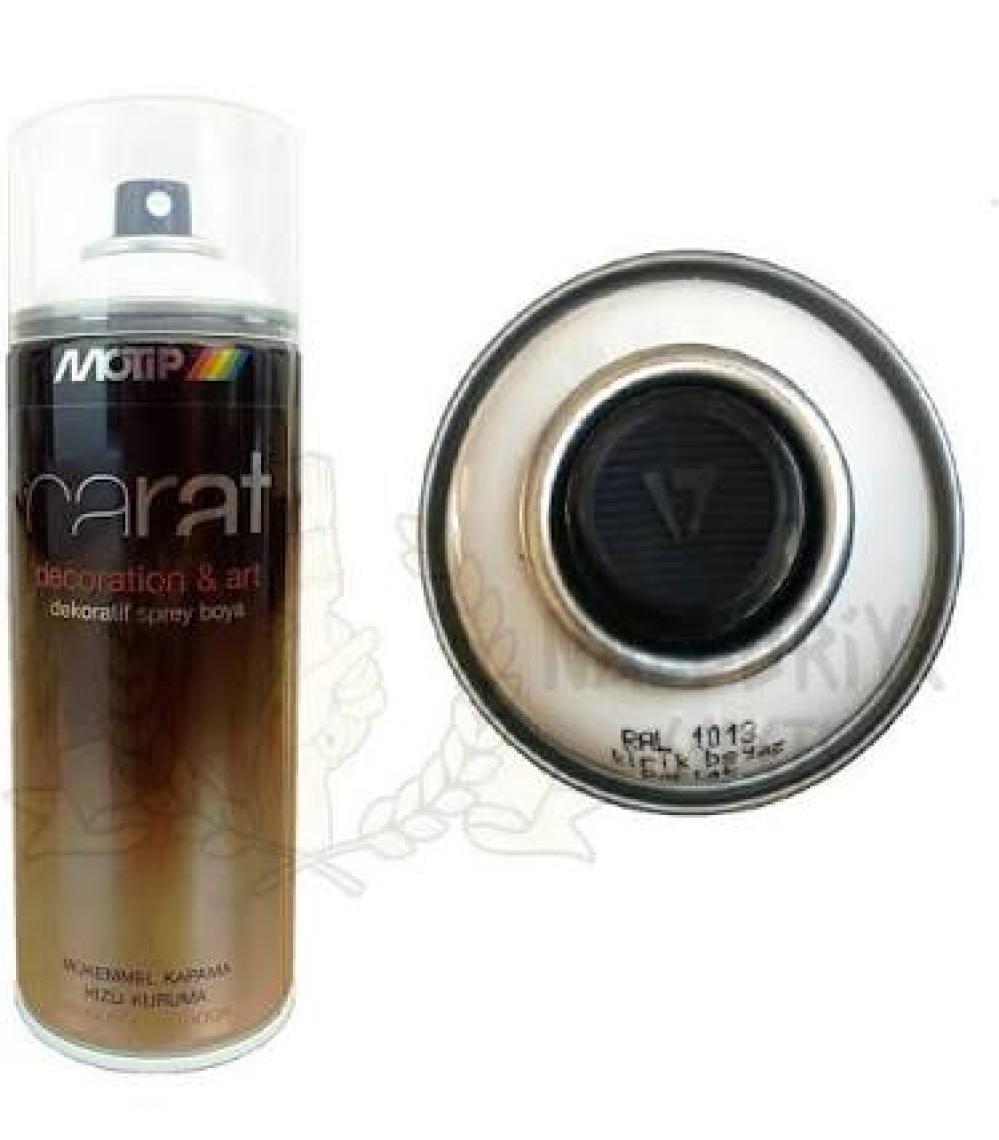 Motip Carat Parlak Kırık Beyaz Sprey Boya - 400 ml RAL1013