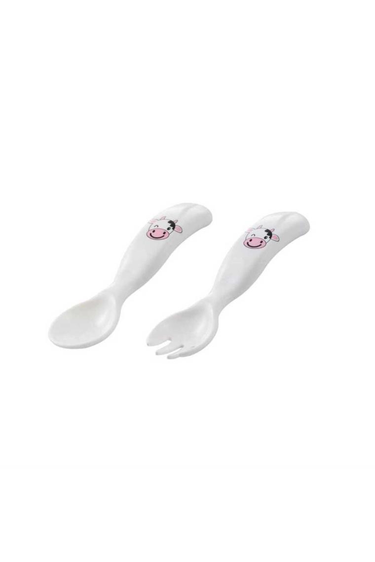 Kaşık & Çatal Seti Inek Desen