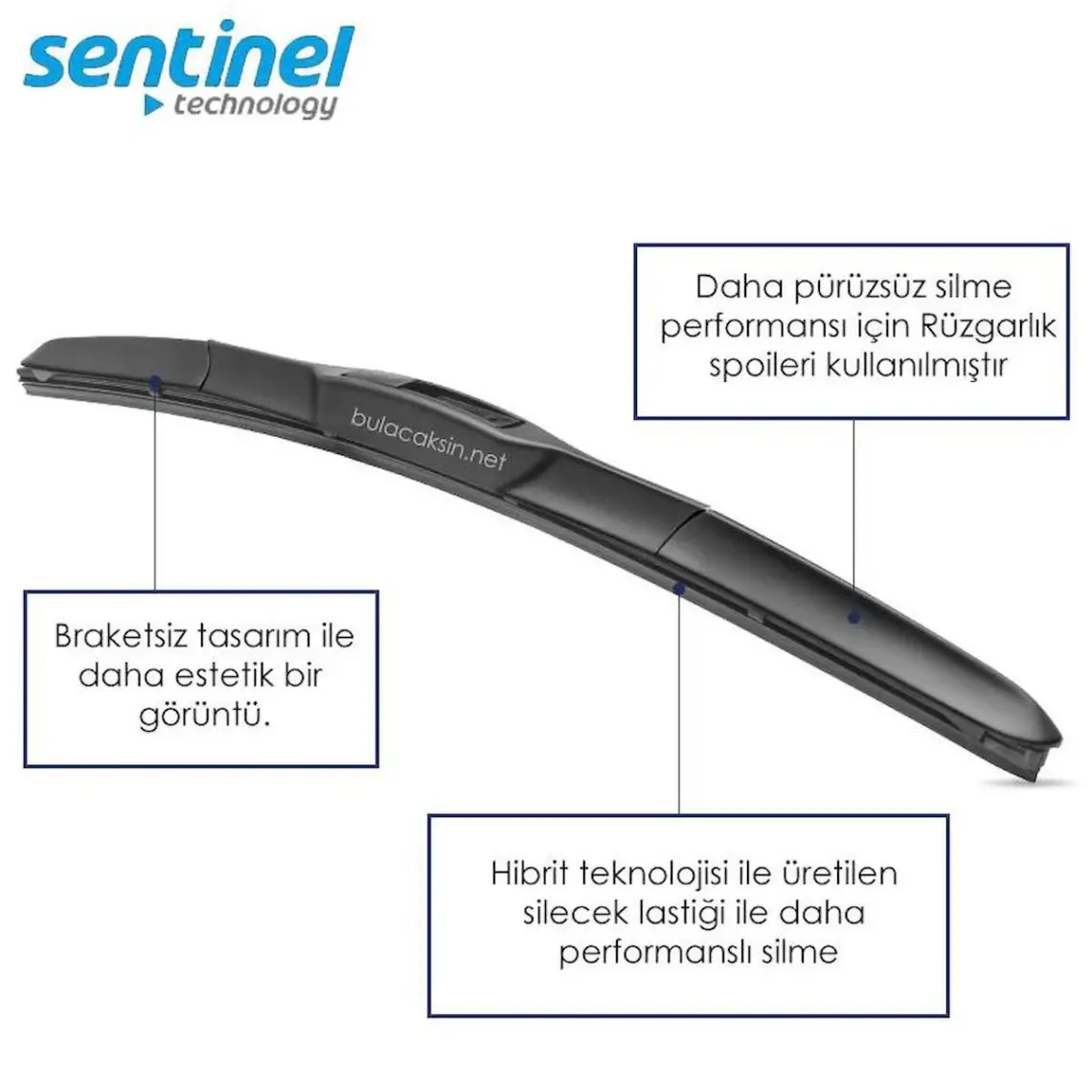 Sentinel Hibrit Toyota Corolla Ön Silecek Takımı (2007-2017)