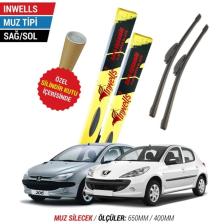Inwells Peugeot 206 / 206+ Inwells Muz Silecek Takımı (2000-2014)