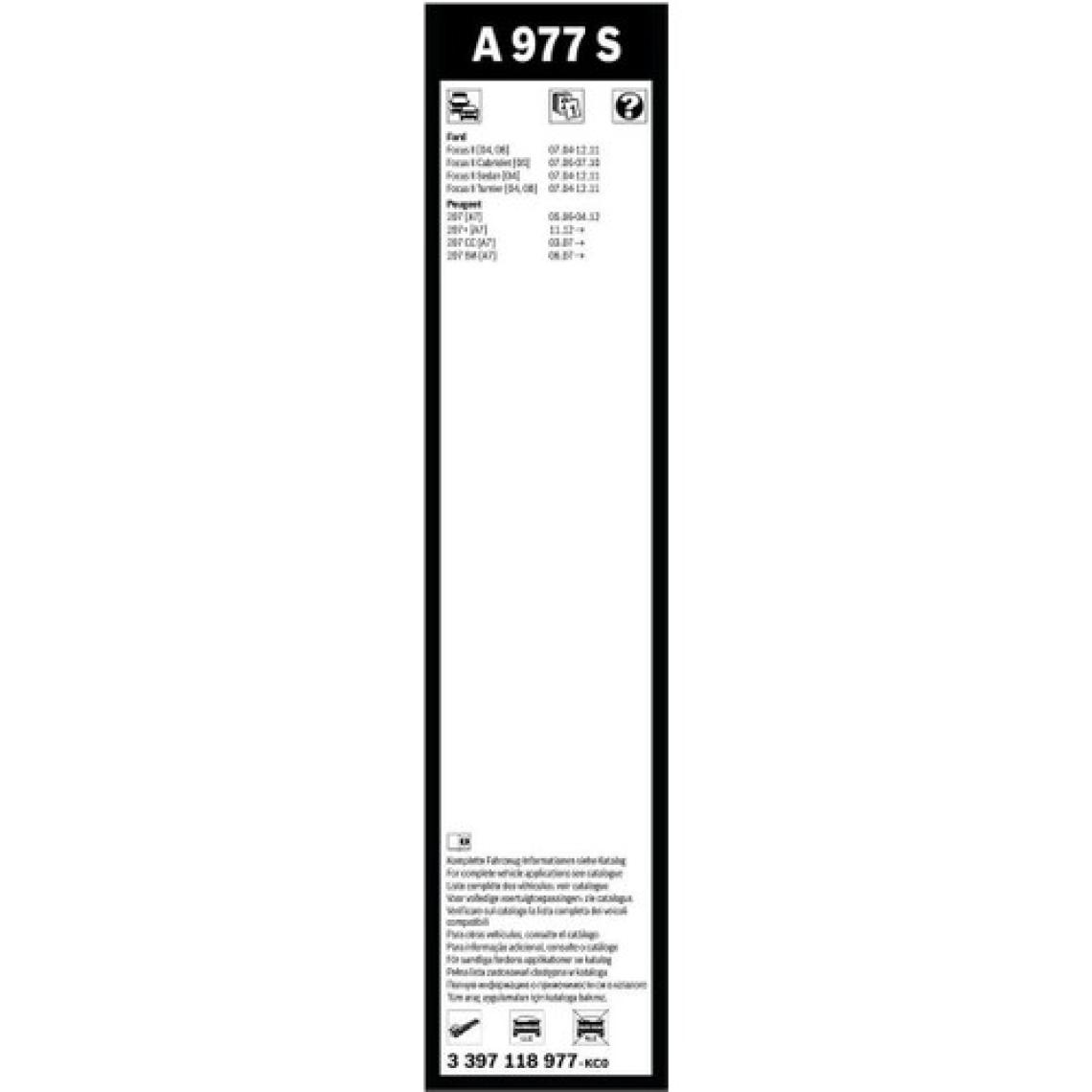 Bosch Aerotwin Silecek Seti - [650/425 Mm] Ford Focus 2 (2006 - 2011) [04,08] - A 977 S