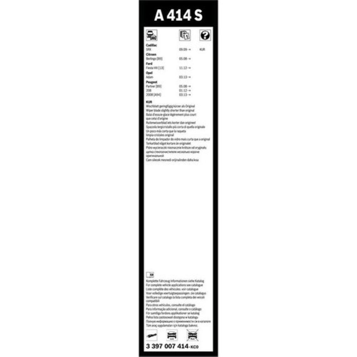 Bosch Aerotwin silecek seti - [650/400 mm] Fiat Egea (2015 - 2021) A414S