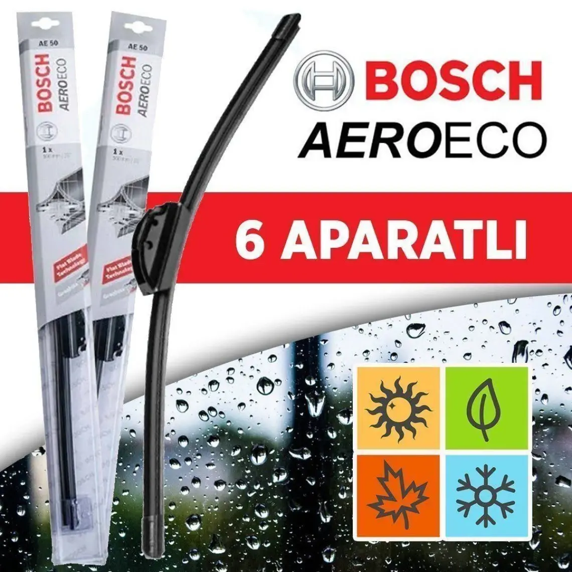 Renault Clio 4  Muz Silecek Takımı Bosch Aeroeco (2012-2015)