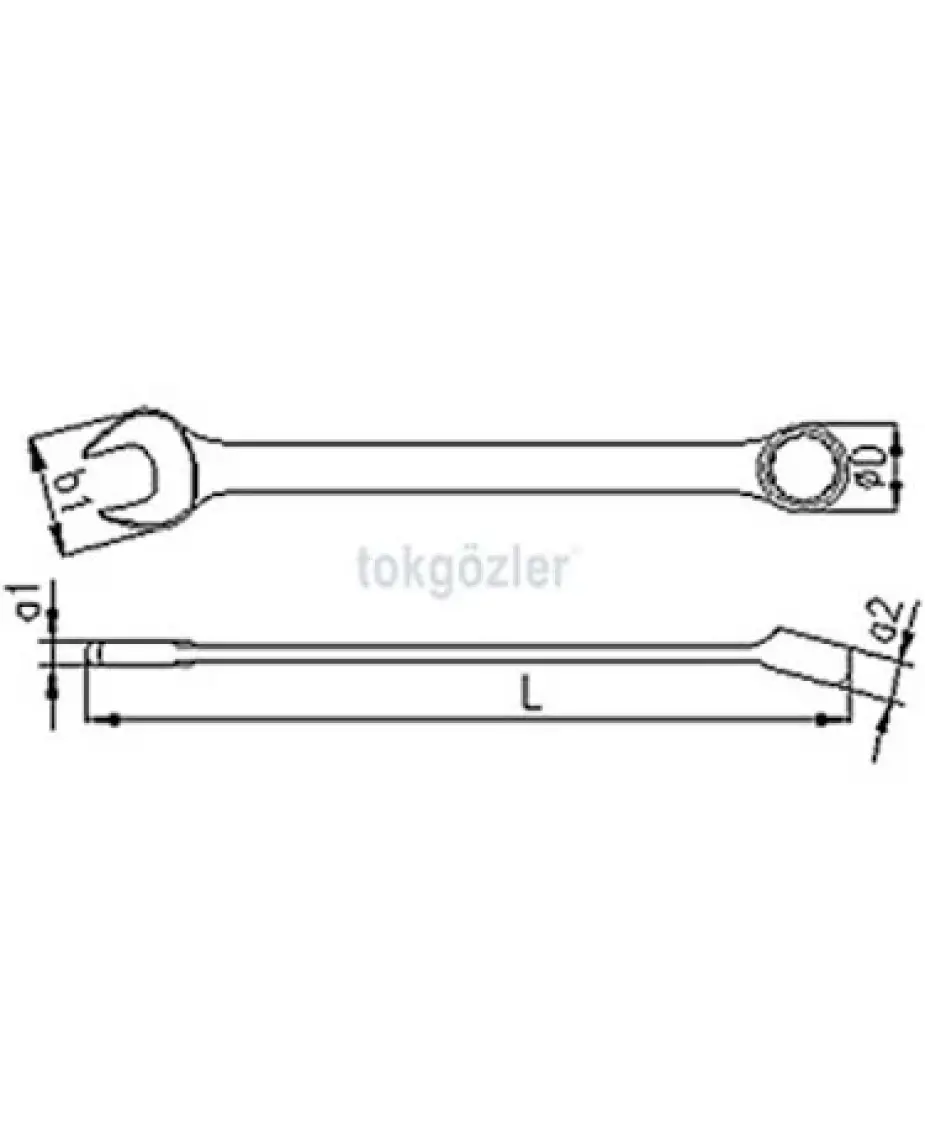 İzeltaş Kombine Anahtar Kısa Boy 27 Mm