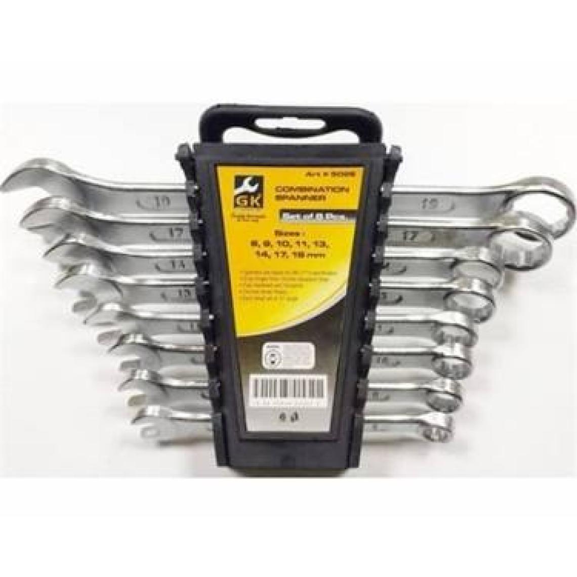 Gk Tools Kombine Düz Yıldız Anahtar Takımı 8x19 mm