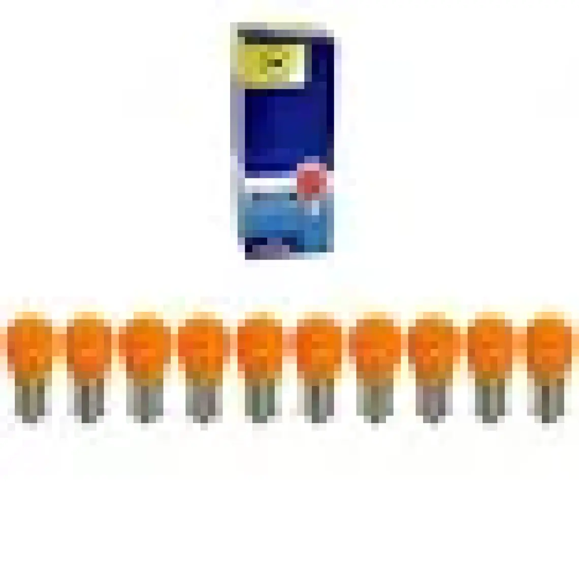 Tas 12V 93 Ampul 21W BA15S Amber SL3702 (10 Lu)