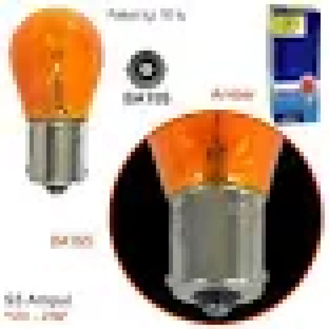Tas 12V 93 Ampul 21W BA15S Amber SL3702 (10 Lu)