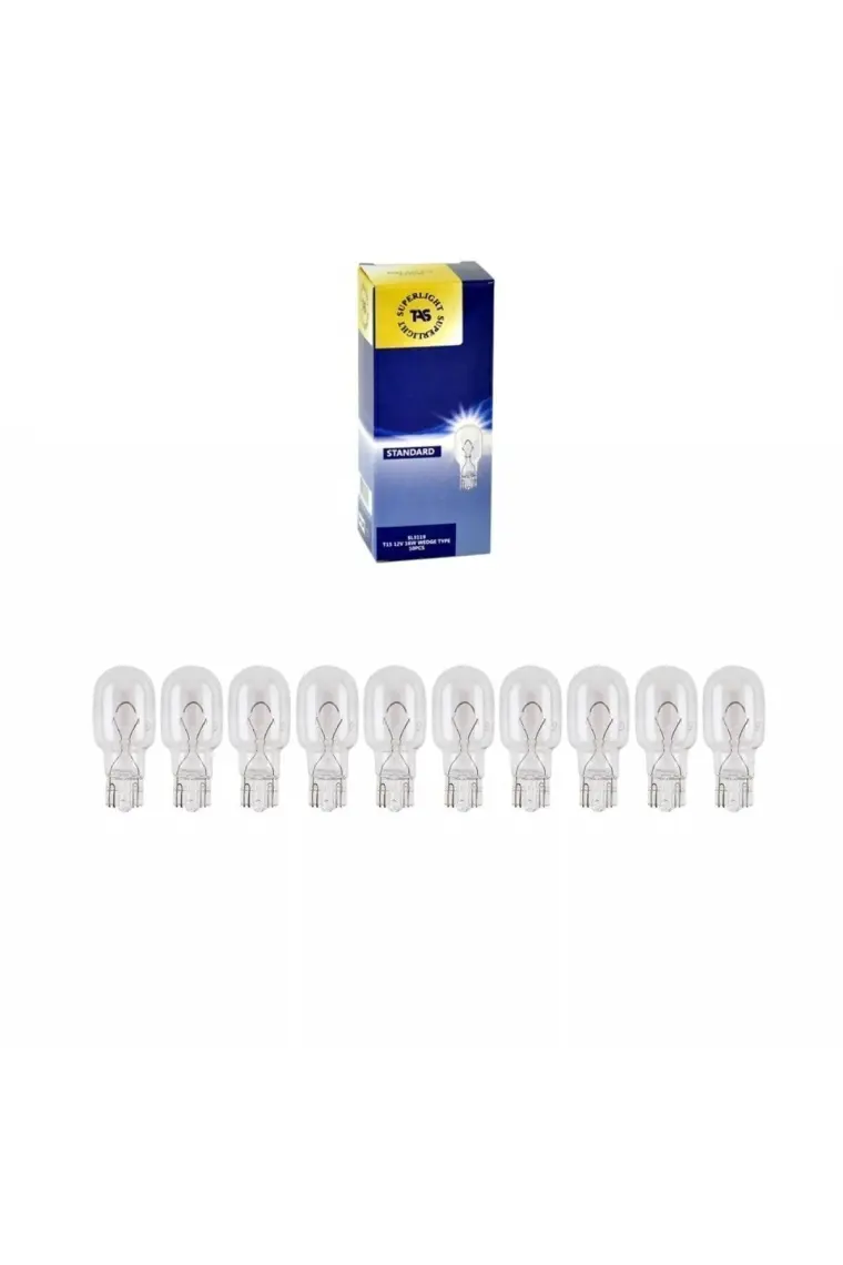 Tas 12V T15 Ampul Büyük Dipsiz (Fs 921 Md.) 16W SL3119 (10 Lu)