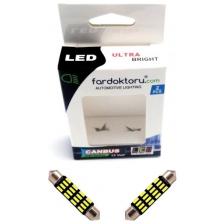 Fardoktoru 41MM Beyaz 16 Smd Sofit Oto LED Ampulü