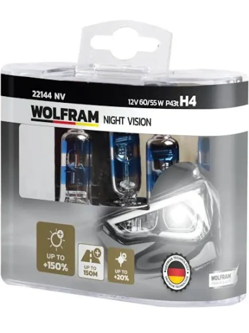 Wolfram H4 Night Vision 12V 60/55W P43T