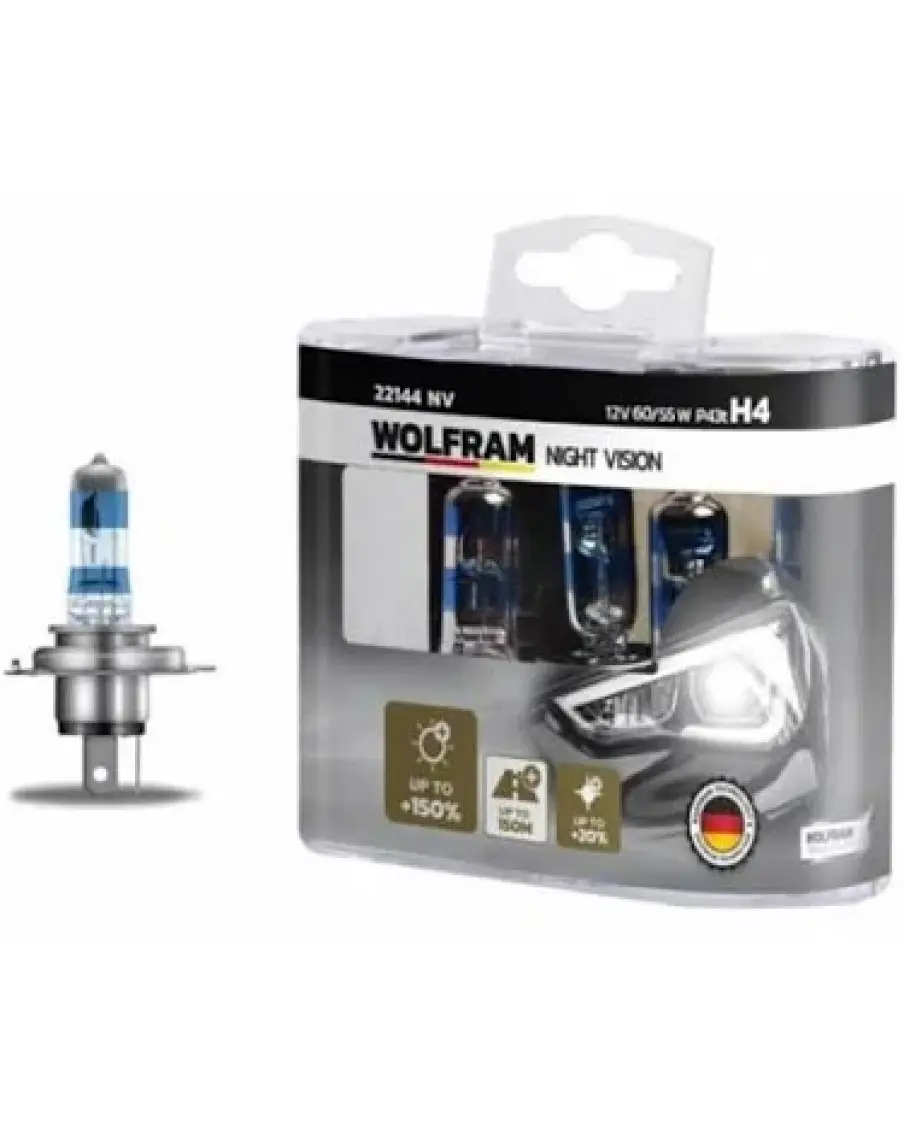 Wolfram H4 Night Vision 12V 60/55W P43T