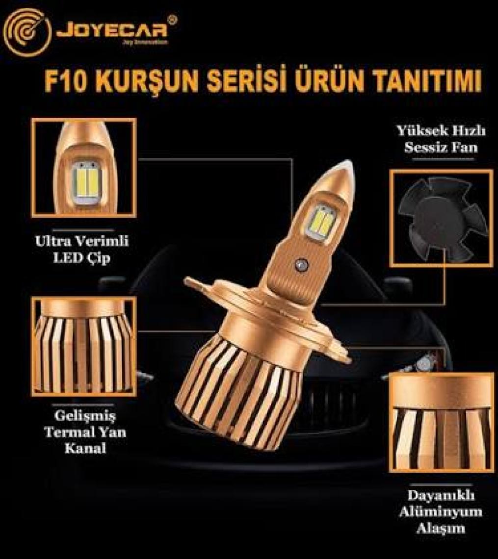 Joyecar F10 Kurşun Serisi LED Xenon Far Ampulü H7/ H1/ H4 / H11