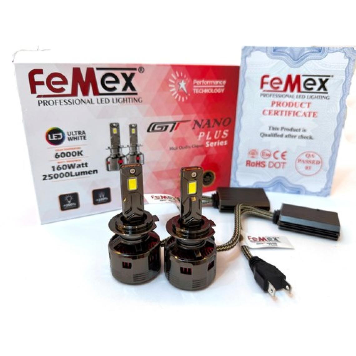 Femex Gt Nano Plus Csp Lumıled Royal Chipset Radyatör Soğutmalı H7 LED Xenon LED Headlight