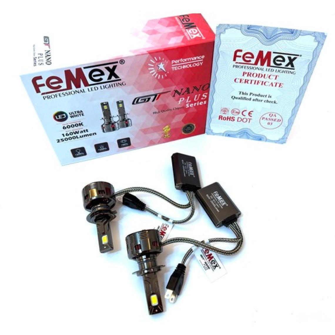 Femex Gt Nano Plus Csp Lumıled Royal Chipset Radyatör Soğutmalı H7 LED Xenon LED Headlight