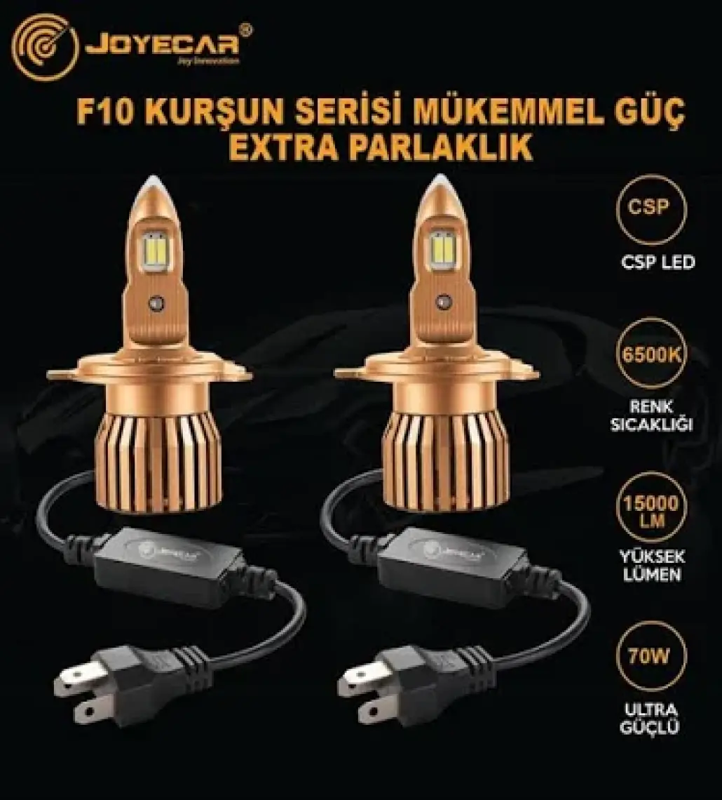 Joyecar F10 Kurşun Serisi LED Xenon Far Ampulü H7/ H1/ H4 / H11