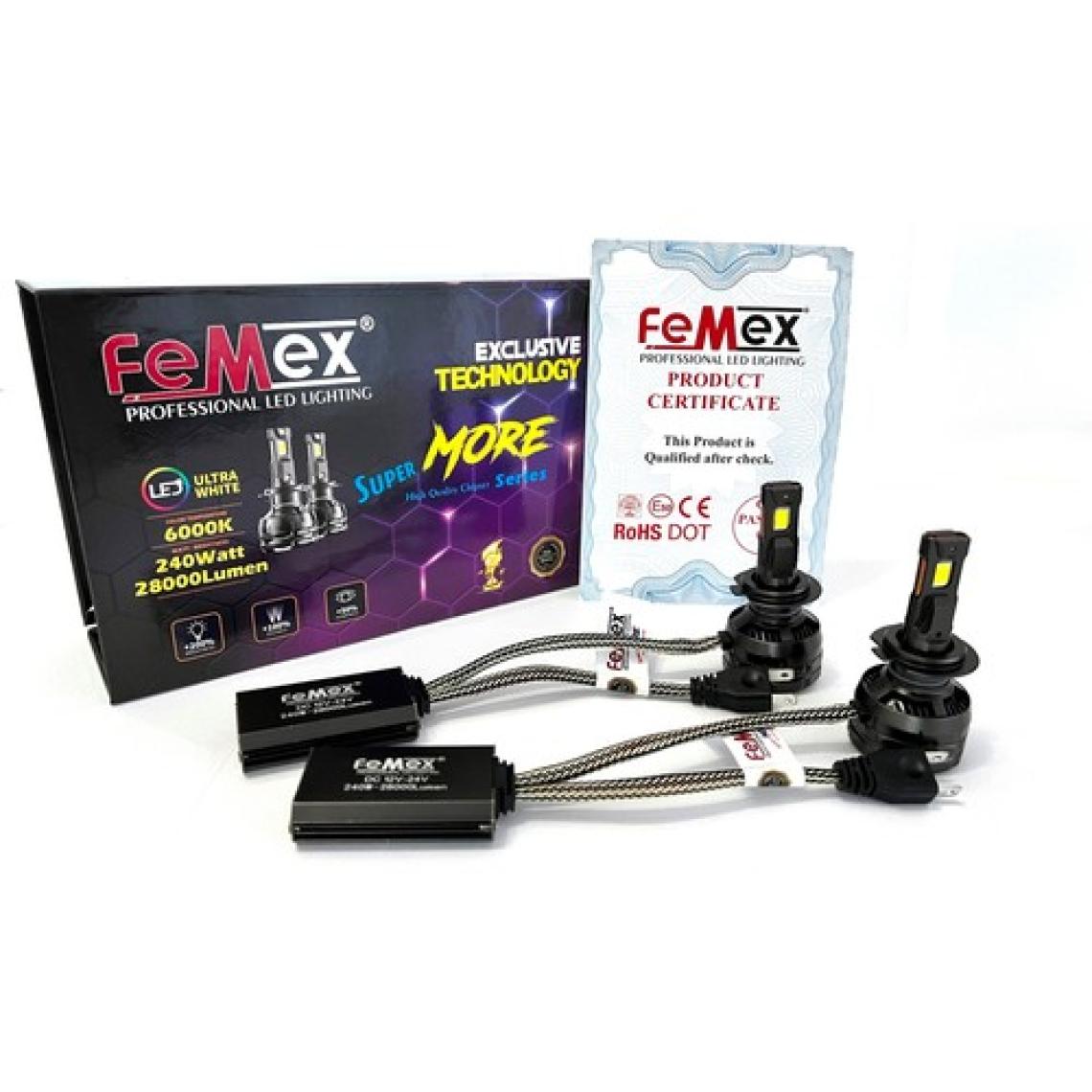 Femex Super More Csp Superıor Etı Chipset H7 Radyatör Soğutmalı Extra Performans LED Xenon