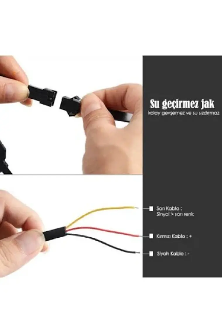 C9 Far Içi Far Üstü Su Geçirmez Kayar LED Sinyalli 16 LED Yapışkanlı C9