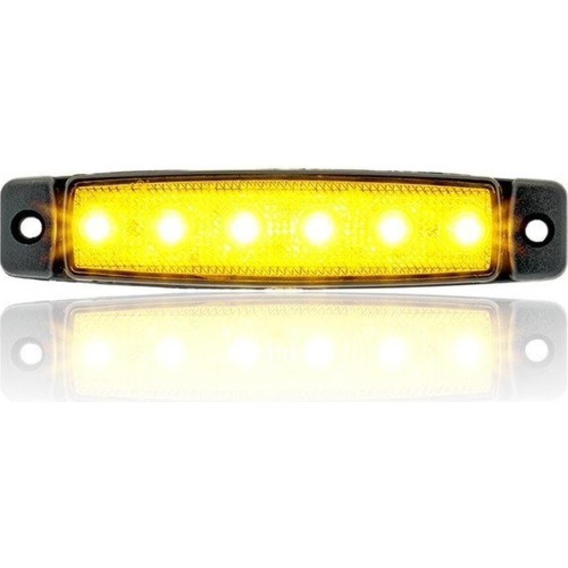 Sanel 12V Üniversal Parmak 6 LED Basamak Sarı SBB12Y6