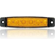 Sanel 12V Üniversal Parmak 6 LED Basamak Sarı SBB12Y6