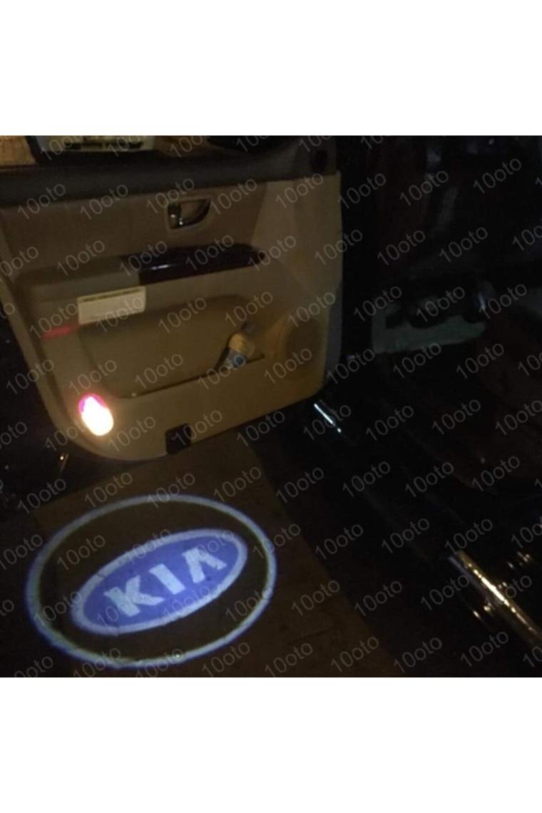 10oto Kıa Pilli Mesafe Sensörlü Kapı Altı Logo Yapıştırmalı