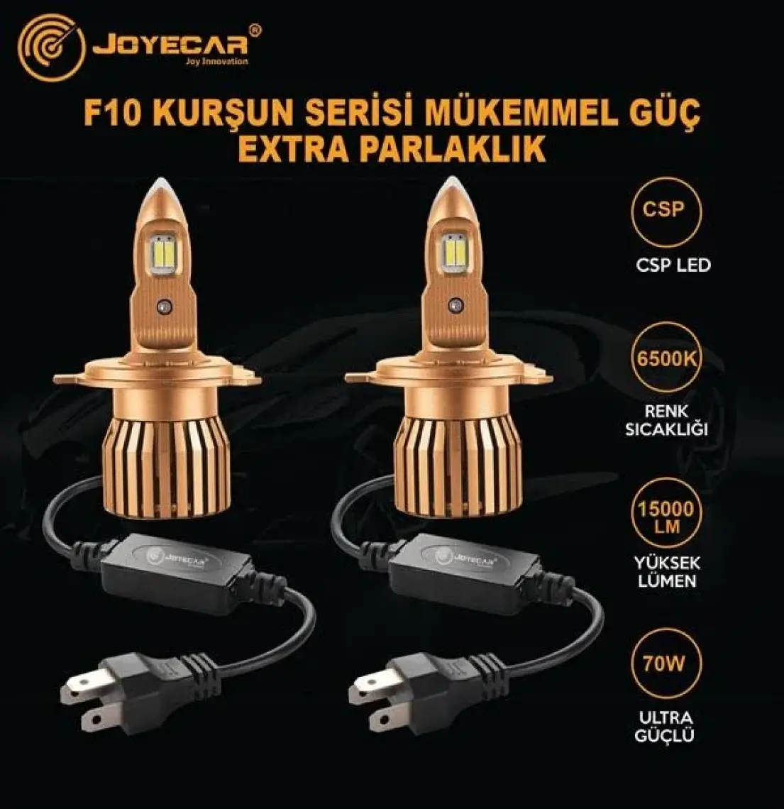 Joyecar F10 Kurşun Serisi LED Xenon Far Ampulü H7/ H1/ H4 / H11