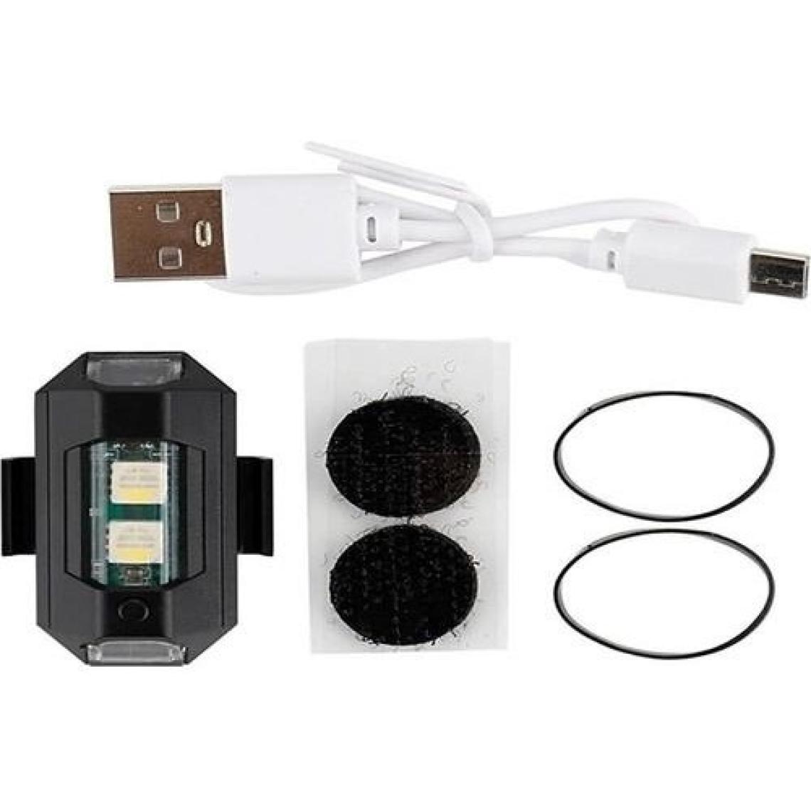 Ramdet Motosiklet Bisiklet Drone Iha 7 Renk Harekete Duyarlı Şarzlı Mini Sinyal LED Çakar Uçak Kanadı Çakarı LED